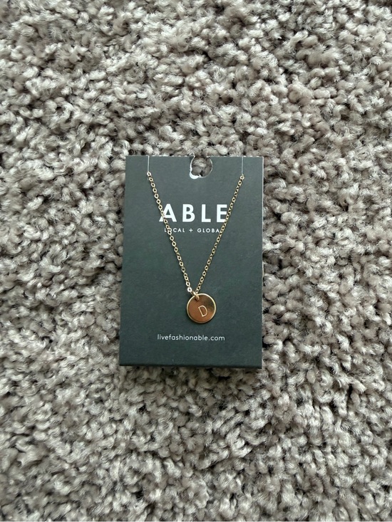 Able Jewelry - “D” Initial Able Gold Pendant Necklace